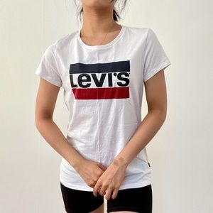 Levi's Red White and Blue Logo Tee